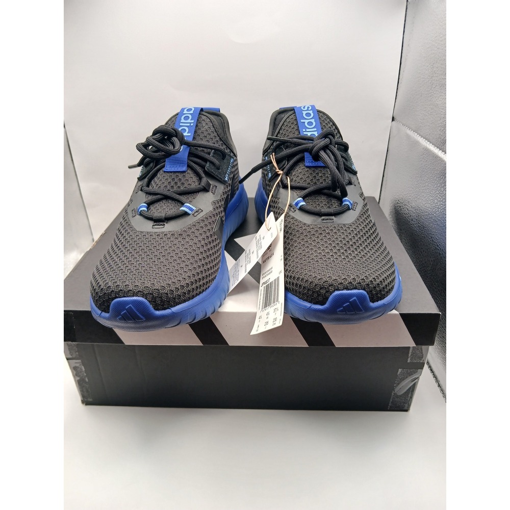 Adidas Kaptir 4.0 K Kids Running Shoes Black Blue JP6837 Size 5 US NEW